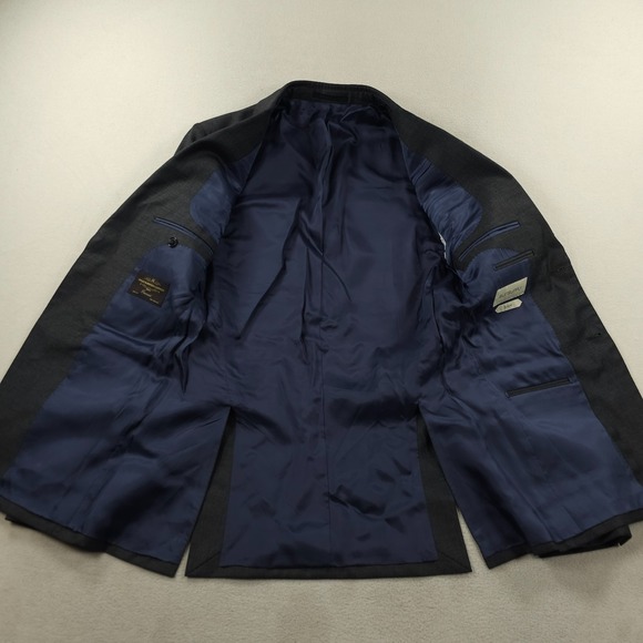 Suitsupply Jacket Mens 34 Gray VITALE BARBERIS CANONICO Napoli Int Blazer Sport - Picture 6 of 16